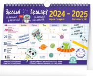 Školní plánovací kalendář s háčkem 2025 - cena, srovnání
