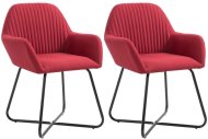 vidaXL Jedálenské stoličky 2 ks vínové textil 249815 - cena, srovnání