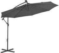 vidaXL Konzolový slnečník s LED svetlami oceľová tyč 300 cm - cena, srovnání