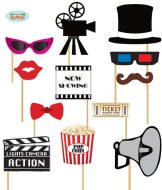 Guirca Fotodoplnky - Fotokútik - Hollywood - Filmová párty 12ks