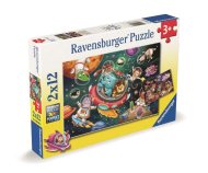 Ravensburger 120008576 Zvieratká vo vesmíre 2x12 dielikov - cena, srovnání