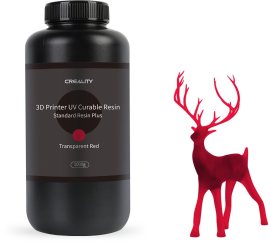 Creality Standard Rigid Resin Plus 1kg Transparent Red
