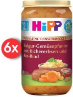 Hipp BIO Malý Gurmán Bulgur so zeleninou a cícerom a hovädzím mäsom 6x250g - cena, srovnání