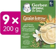 Gerber Organic nemliečna kaša s príchuťou vanilky 9x200g - cena, srovnání
