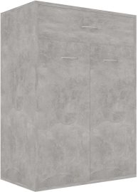 vidaXL Botník betónovo šedý 60x35x84 cm drevotrieska 801075