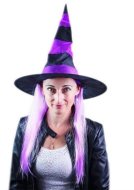 Rappa Klobúk čarodejnice s vlasmi - halloween - cena, srovnání