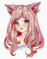 Zuty Maľovanie podľa čísel - Anime dievča s ružovými vlasmi, 40 x 50 cm, vypnuté plátno na rám - cena, srovnání