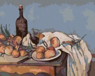 Zuty Maľovanie podľa čísel - Cibuľa a fľaša (P. Cézanne), 40 x 50 cm, napnuté plátno na rám - cena, srovnání