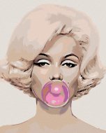 Zuty Maľovanie podľa čísel - Marilyn s bublinou, 80 x 100 cm, bez rámu a napnutého plátna - cena, srovnání