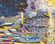 Zuty Maľovanie podľa čísel - Pramica pri vode, 100 x 80 cm, bez rámu a bez napnutia plátna - cena, srovnání