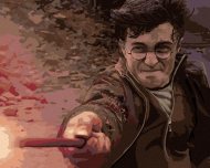 Zuty Harry Potter v súboji s Voldemortom, 40x50 cm, vypnuté plátno na rám - cena, srovnání