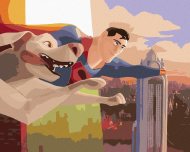 Zuty Letiaci superman s Kryptom (DC Liga supermaznáčikov), 40x50 cm, vypnuté plátno na rám - cena, srovnání