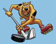 Zuty Scooby hokejista (Scooby Doo), 40x50 cm, vypnuté plátno na rám - cena, srovnání