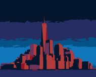 Zuty Žiariaci Manhattan v New Yorku, 40x50 cm, vypnuté plátno na rám - cena, srovnání