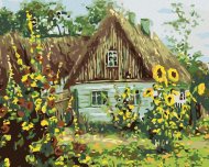 Zuty Maľovanie podľa čísel - Chalupa so šindľovou strechou, 100 x 80 cm, bez rámu a bez napnutia plátna - cena, srovnání