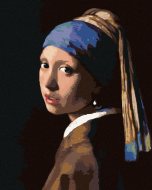 Zuty Maľovanie podľa čísel - Dievča s perlou (J. Vermeer), 80 x 100 cm, bez rámu a bez napnutia plátna - cena, srovnání
