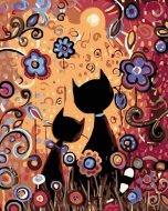 Zuty Maľovanie podľa čísel - Dve mačky, 80 x 100 cm, napnuté plátno na ráme - cena, srovnání