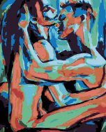 Zuty Maľovanie podľa čísel - Farební milenci, 40 x 50 cm, napnuté plátno na rám - cena, srovnání
