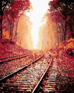 Zuty Maľovanie podľa čísel - Koľajnice, 80 x 100 cm, bez rámu a bez napnutia plátna - cena, srovnání