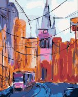 Zuty Maľovanie podľa čísel - Praha Prašná brána, 40 x 50 cm, napnuté plátno na rám - cena, srovnání