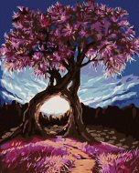 Zuty Maľovanie podľa čísel - Romantické stromy, 80 x 100 cm, napnuté plátno na ráme - cena, srovnání