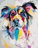 Zuty Maľovanie podľa čísel - Krásny maľovaný pes, 40 x 50 cm, napnuté plátno na ráme - cena, srovnání