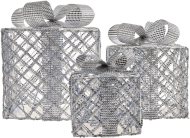 Laalu LED svetelná dekorácia DARČEKY strieborné - cena, srovnání