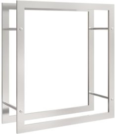 vidaXL Dreváreň, nehrdzavejúca oceľ 80x28x86cm
