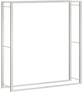 vidaXL Dreváreň, nehrdzavejúca oceľ, 110x28x116cm - cena, srovnání