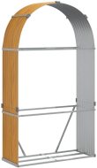 vidaXL Dreváreň, pozinkovaná oceľ, svetlo hnedá 120x45x210cm - cena, srovnání