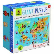 Ludattica Obrie podlahové puzzle Mapa sveta, 48 dielikov - cena, srovnání