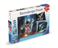 Ravensburger Puzzle 120008606 Preskúmanie vesmíru 3x49 - cena, srovnání
