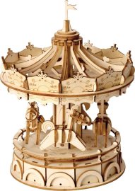 Robotime Rolife 3D drevené puzzle Kolotoč 174