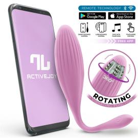 Intoyou App Series Vibrating & Rotating Egg with Beads