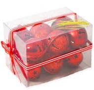 Laalu Súprava 12ks ozdôb Rolničky červené mix 4cm - cena, srovnání