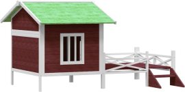 vidaXL Psia búda moka 159x120x88,5cm masívne borovicové drevo