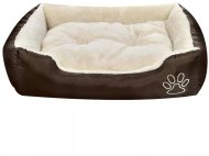 vidaXL Komfortný pelech Oxford s čalúneným vankúšom hnedý S - cena, srovnání