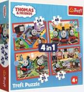 Trefl Puzzle Mašinka Tomáš 4v1 - cena, srovnání