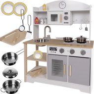Kruzzel 21933 Detská drevená kuchynka s príslušenstvom XL 85cm - cena, srovnání