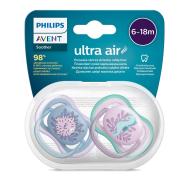 Philips Avent Cumlík Ultra Air obrázok 6-18m dievča 2ks - cena, srovnání
