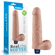 Lovetoy Real Softee Rechargeable Vibrating Dildo 9" - cena, srovnání