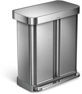 Simplehuman Pedálový odpadkový kôš na triedený odpad 58l - cena, srovnání