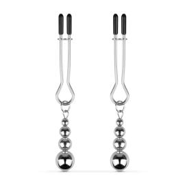 Bedroom Fantasies Nipple and Clitoris Clamps Silver
