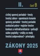 Zákony II B/2025 - Trestné právo, súdne spory a exekúcie - cena, srovnání