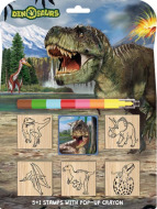 Razítka 5+1 s voskovkou - Dinosauři - cena, srovnání