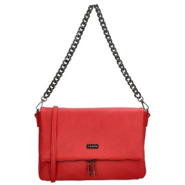 Charm London Červená crossbody kabelka retiazkom "Elysia"
