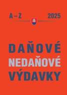Daňové a nedaňové výdavky 2025 - cena, srovnání