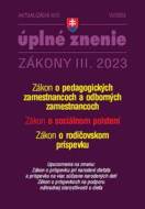 Aktualizácia III/3 2023 Sociálne poistenie - cena, srovnání