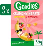 Goodies Chrumky srdiečka banán a jahoda 9x30g - cena, srovnání