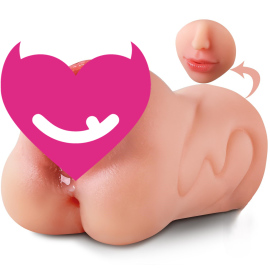 Superlove 3in1 Realistic Mouth-Pussy-Anal Masturbator